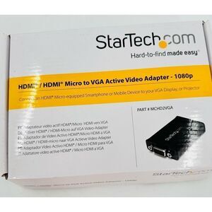 StarTech HDMI Micro to VGA Video Adapter Converter 1080p #MCHD2VGA